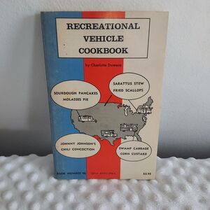 Vintage Camping RV Cookbook Outdoor Recreational Vehicle Cookbook Recipes Dawson